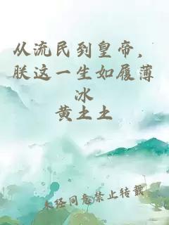 从流民到皇帝，朕这一生如履薄冰